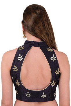 Halter neck with a big key hole